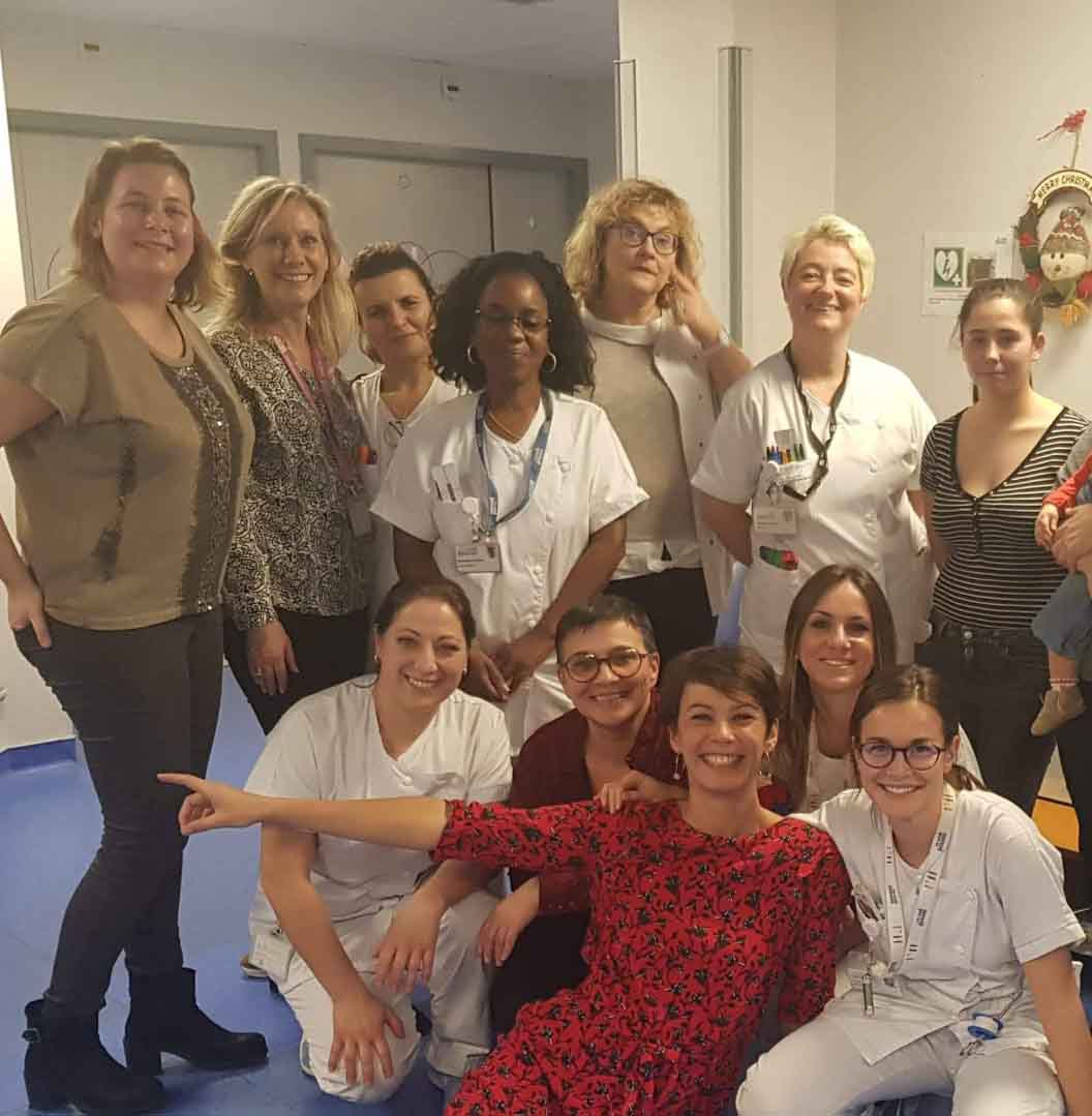 Des soignants souriants pour accompagner Lionel pendant son combat contre le cancer