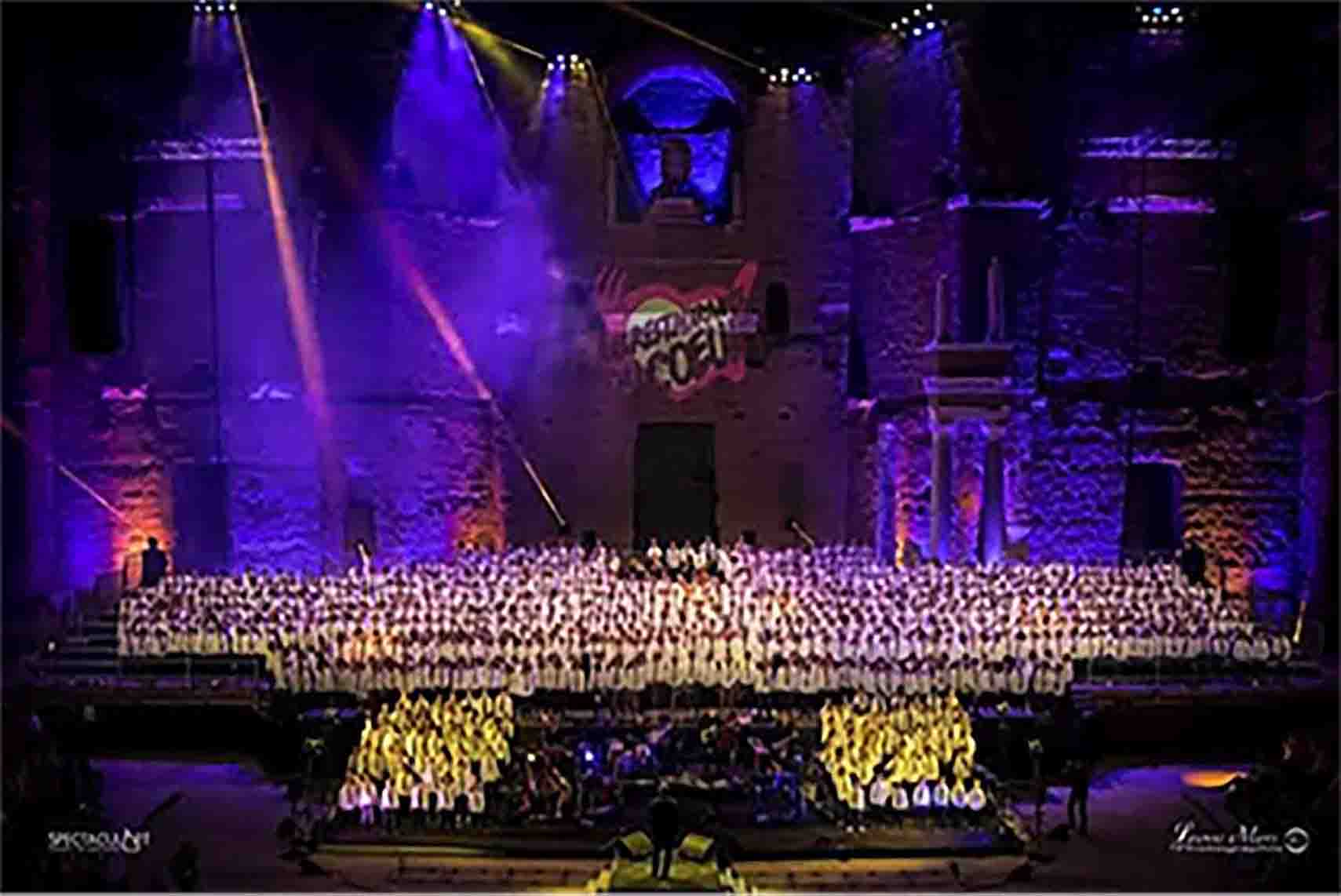 Spectacle de chant donné par la chorale où chante Béatrice