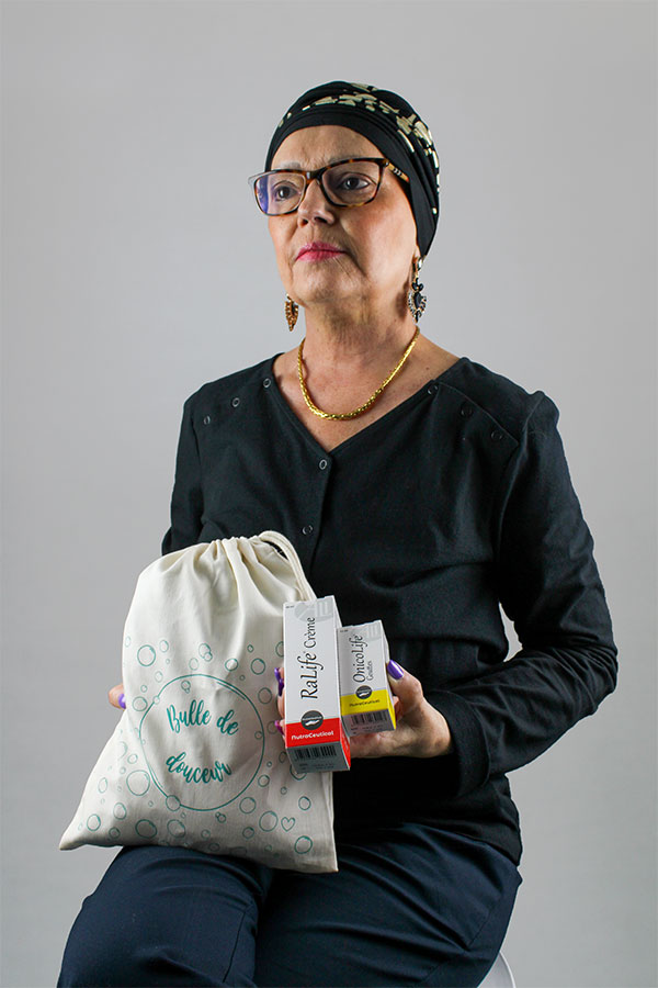 Photo des différents éléments du kit de message de soutien lors de la maladie d'un proche