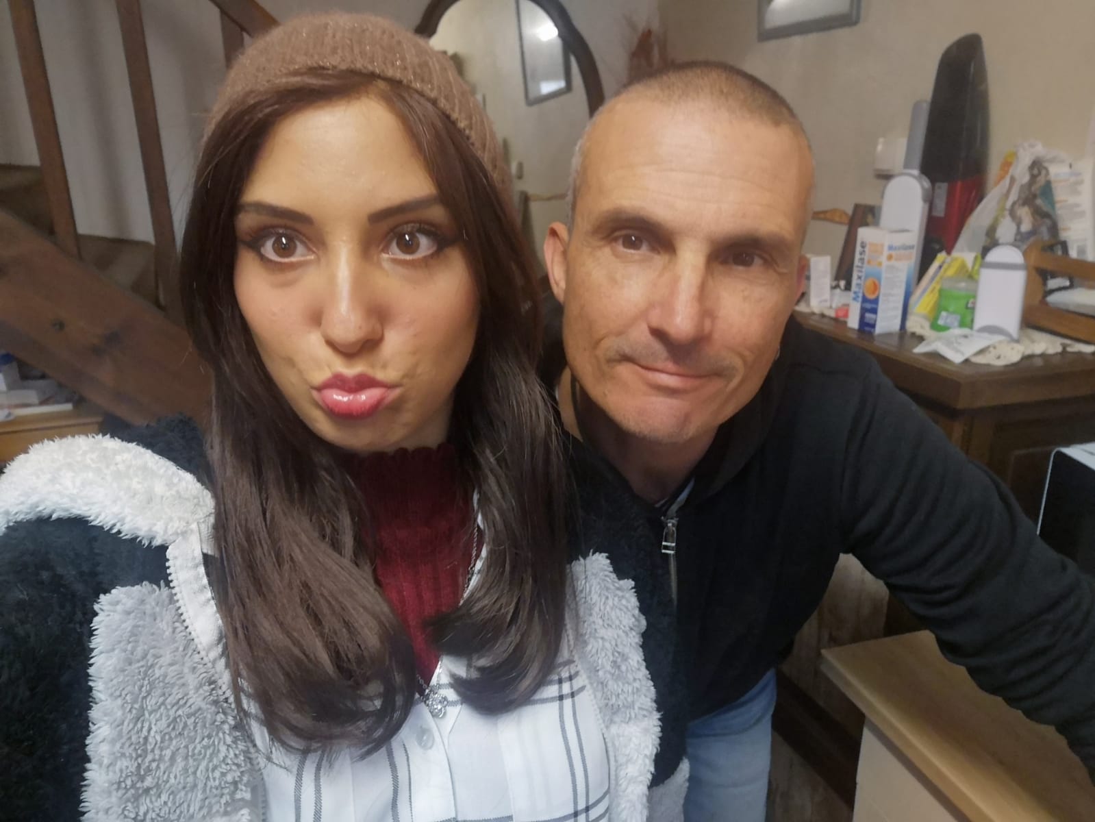 Photo de Manu et de sa fille Carla, pendant l'accompagnement de son enfant malade du cancer